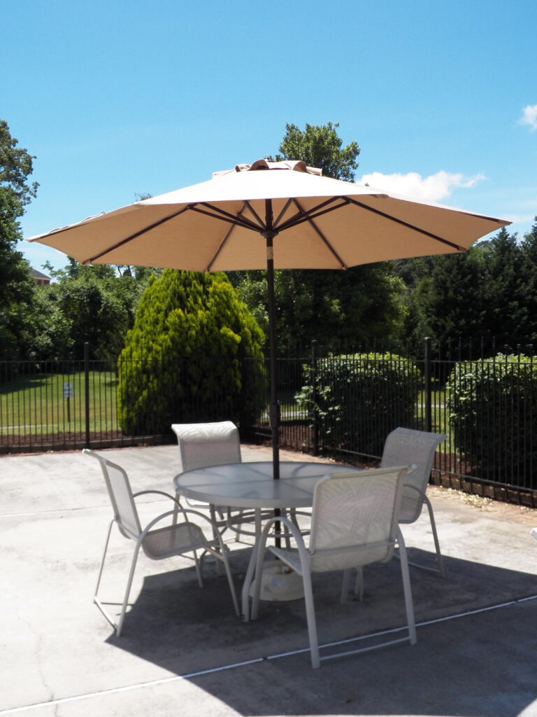 Patio Table and Umbrella